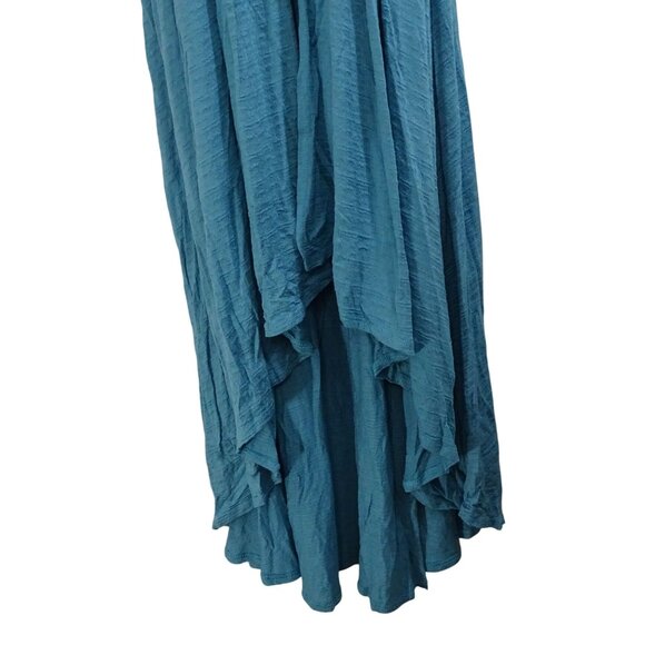 Love In Blue Beach Cover Up Jacket Women Size 3XL Drawstring Waist Short Sleeve - Picture 3 of 10